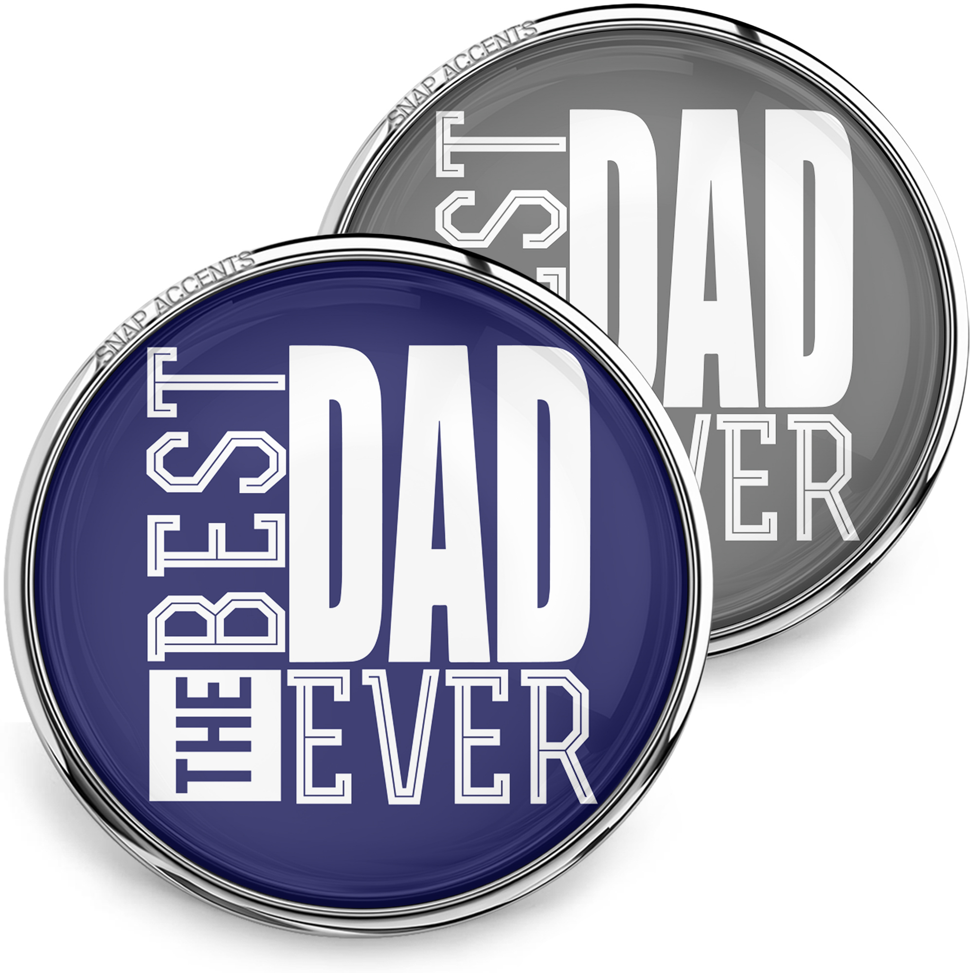 Choose Color | Best Dad Snap Jewelry Ginger Charm 18MM Father's Day Snap Button