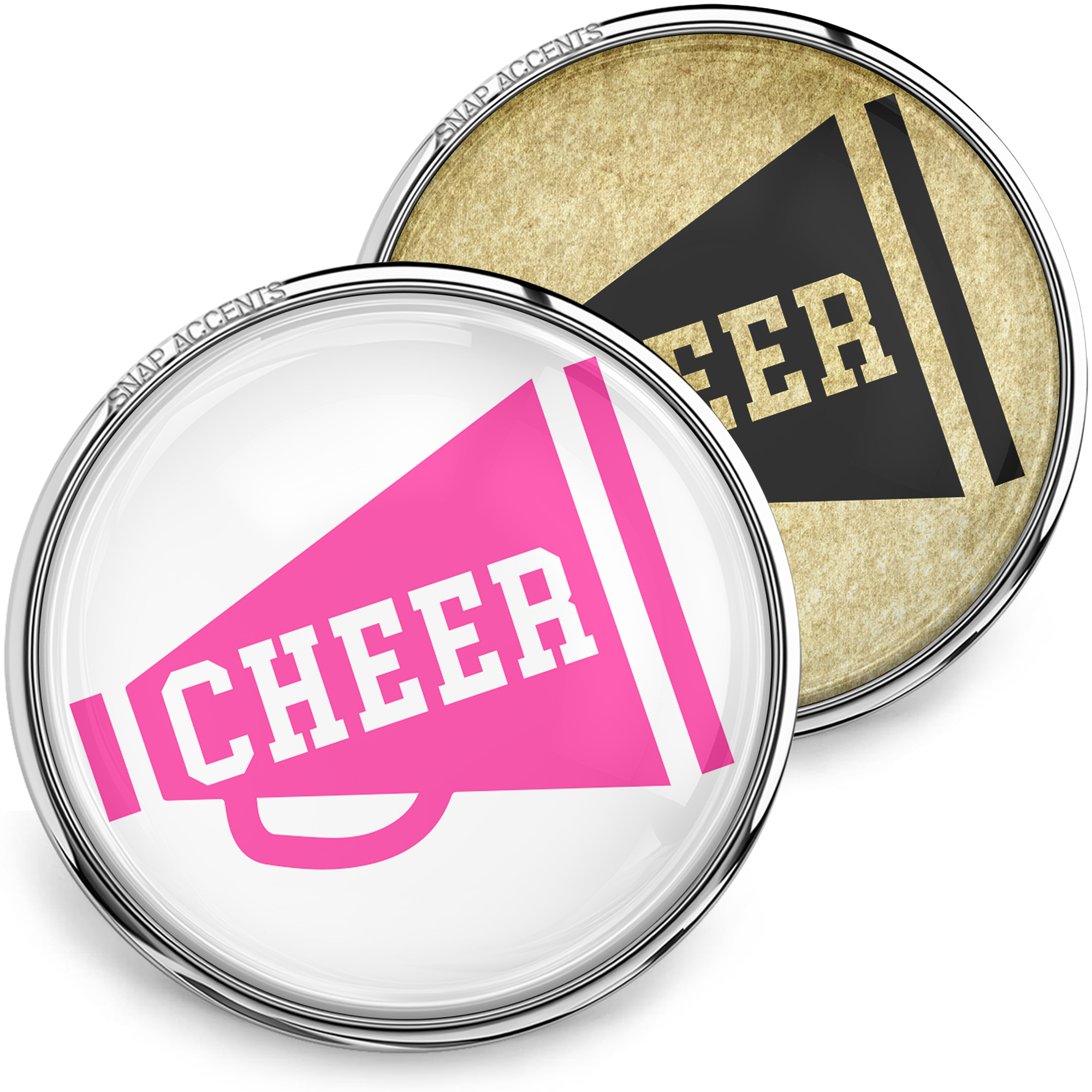 Choose Color | Cheer Snap Jewelry 18MM Cheerleader Sports Dance Ginger Charm