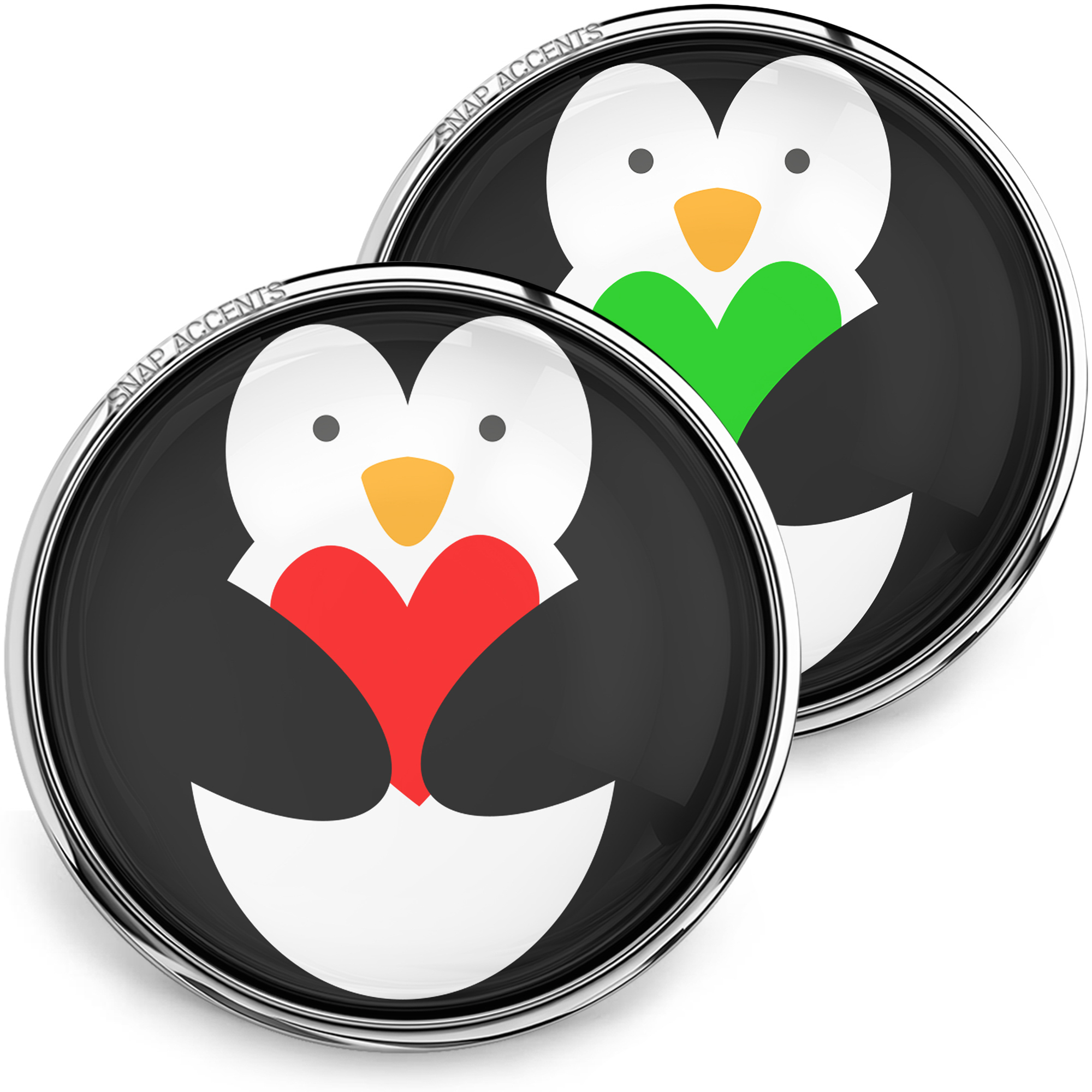 Choose Color | Penguin Snap Jewelry Ginger Charm 18MM Bird Interchangeable Snap