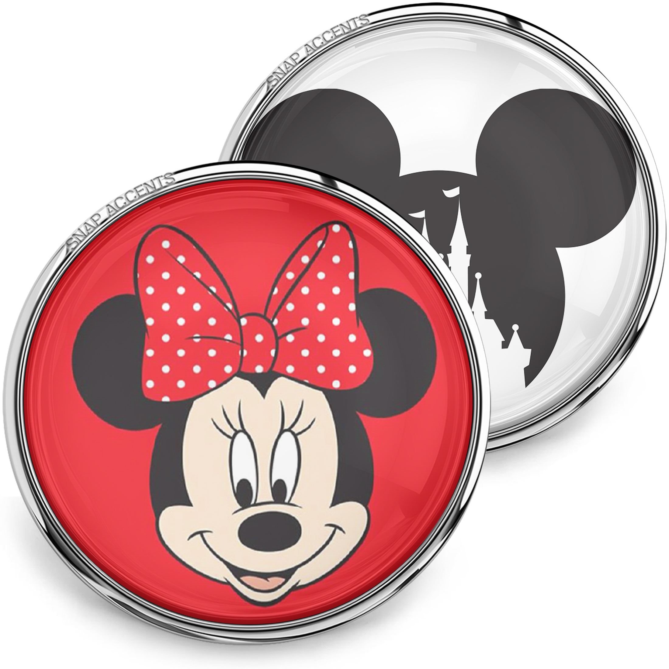 Mickey Minnie Mouse Snap Jewelry Ginger Charm 18MM 20MM Disney Custom Button