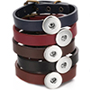 SnapAccents Leather BuckleSnap Bracelet