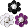 SnapAccents Simple Pearl Flower Snap Jewelry